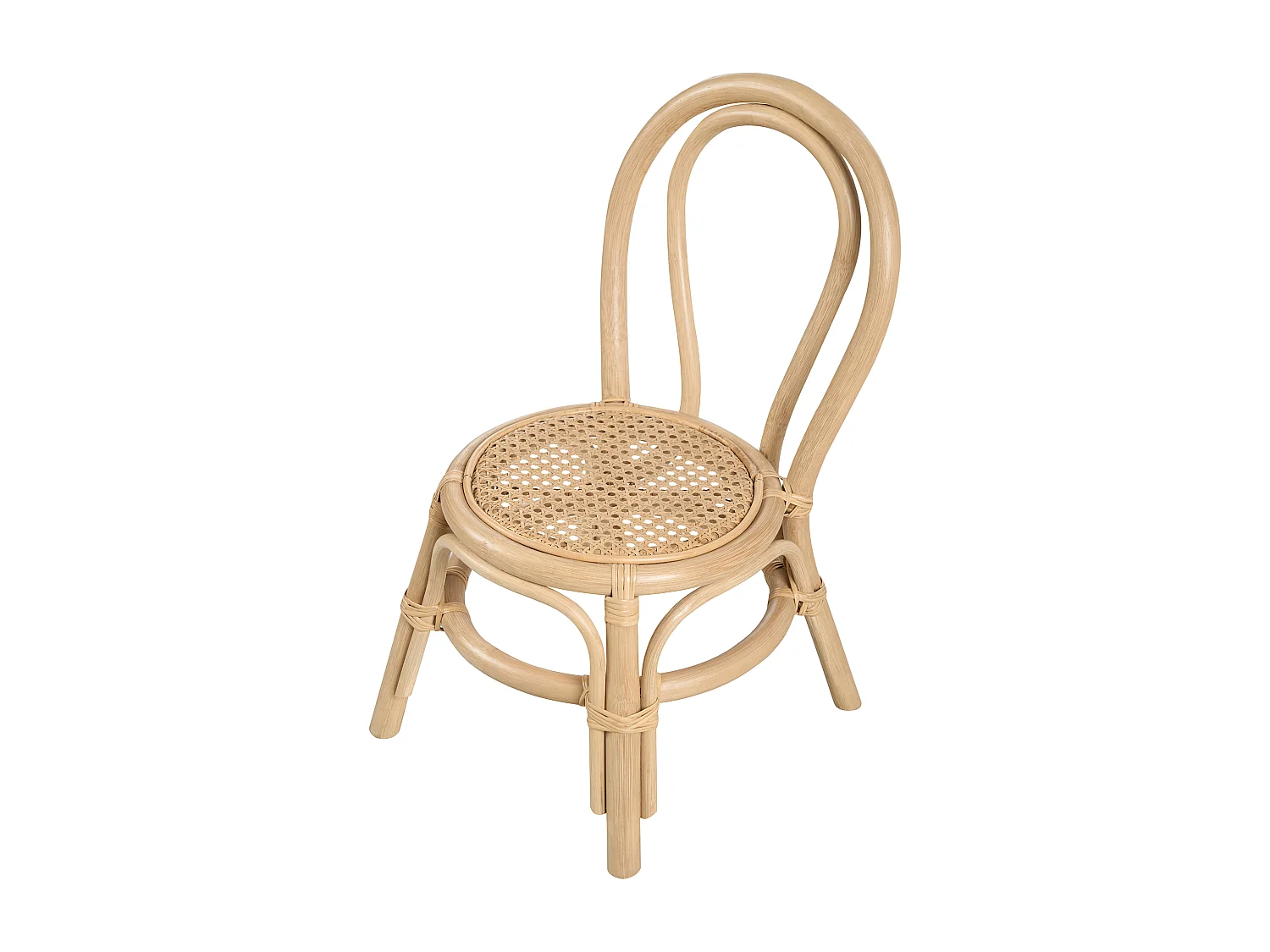 Sedia per bambini rattan naturale KALIVIA
