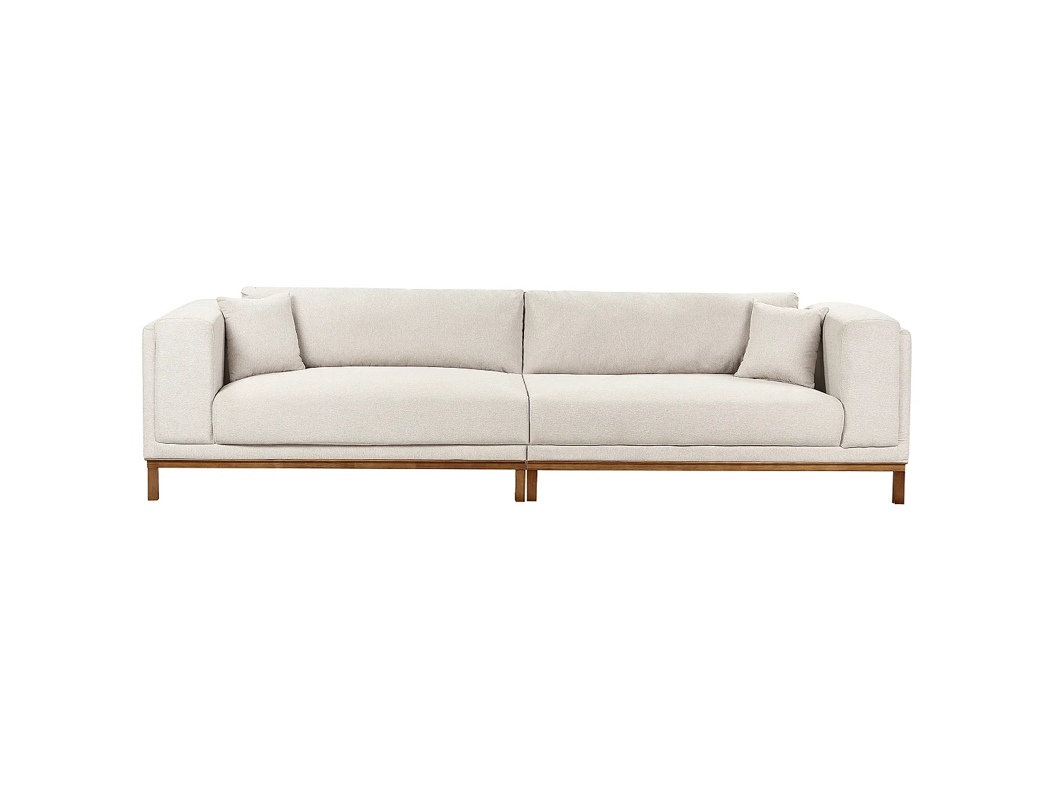 Canapé VENG Tissu Beige 4 places