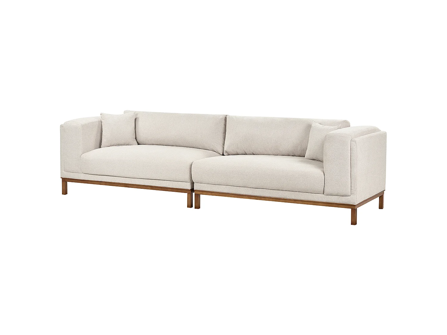 Canapé VENG Tissu Beige 4 places