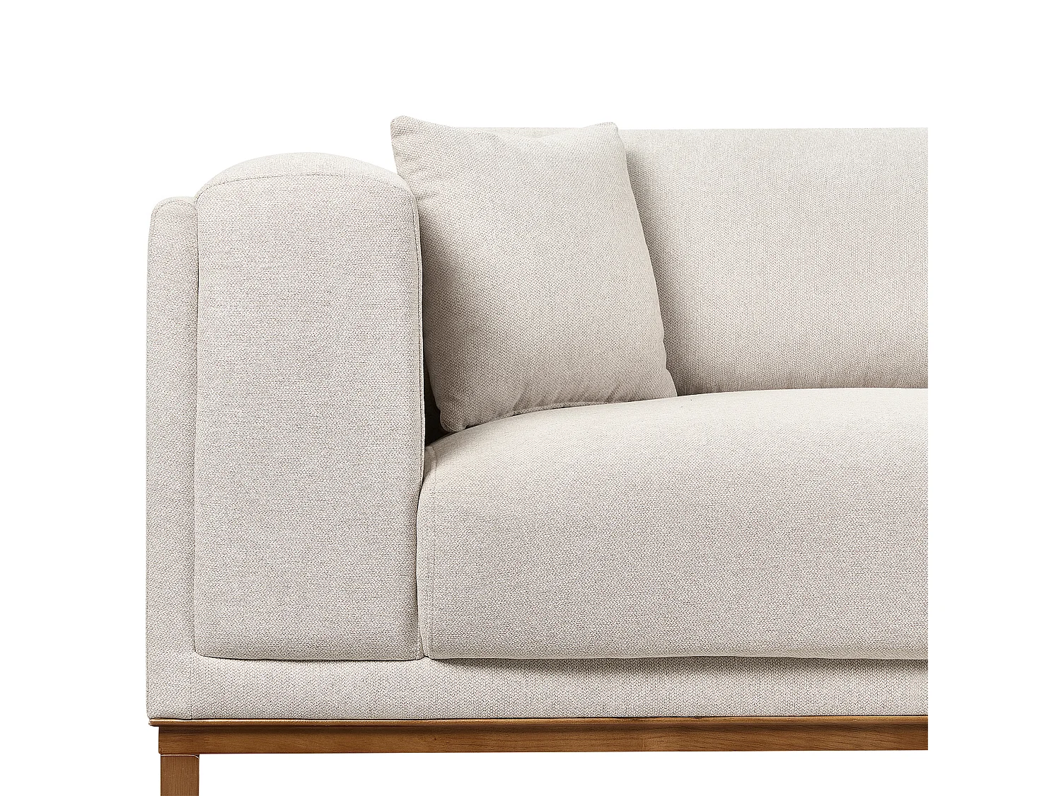 Canapé VENG Tissu Beige 4 places