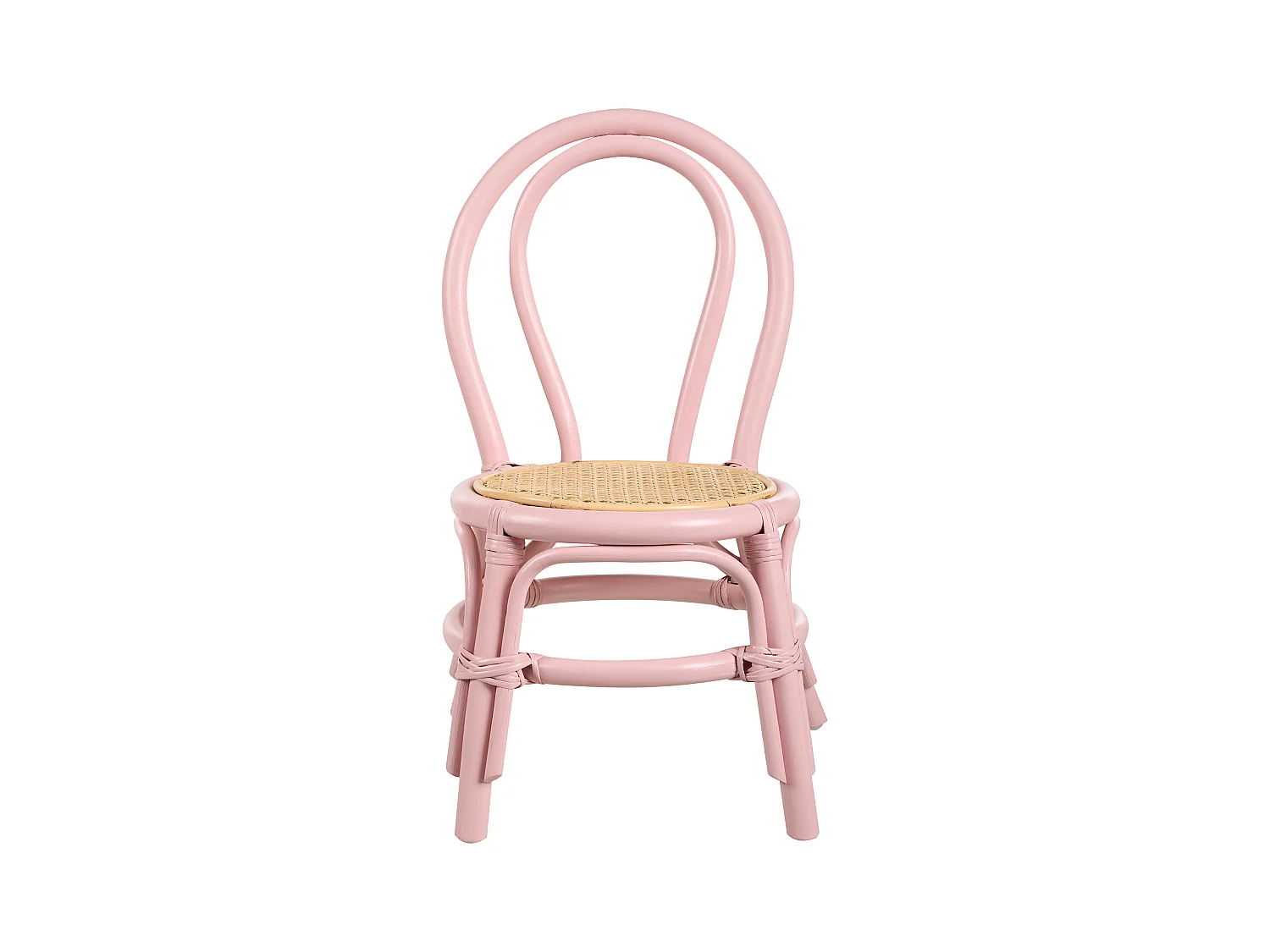Chaise pour enfant KALIVIA Rotin Rose