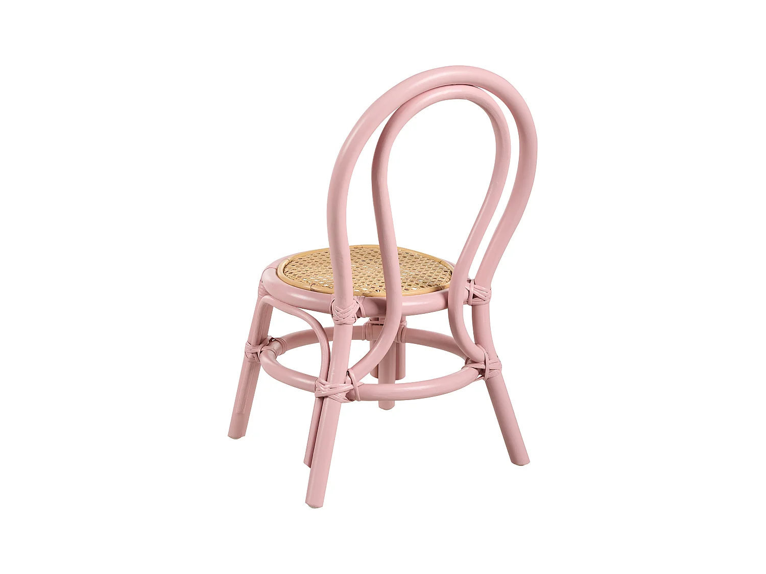 Chaise pour enfant KALIVIA Rotin Rose