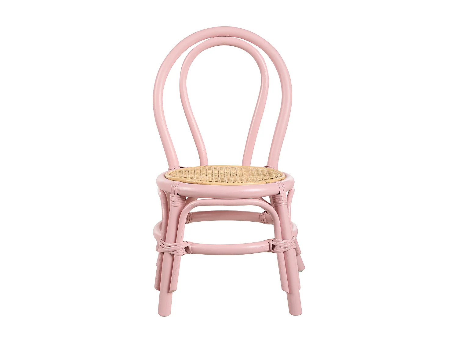 Chaise pour enfant KALIVIA Rotin Rose