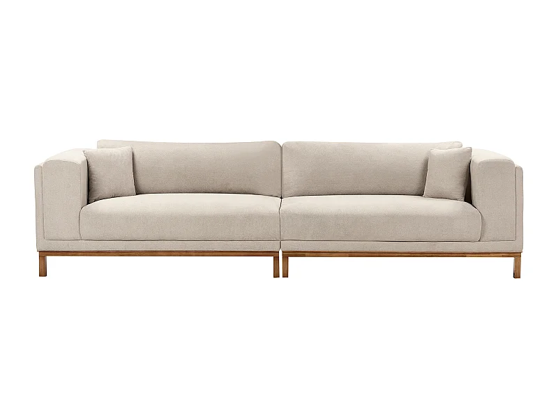 Bank VENG Stof Taupe 4-zitter