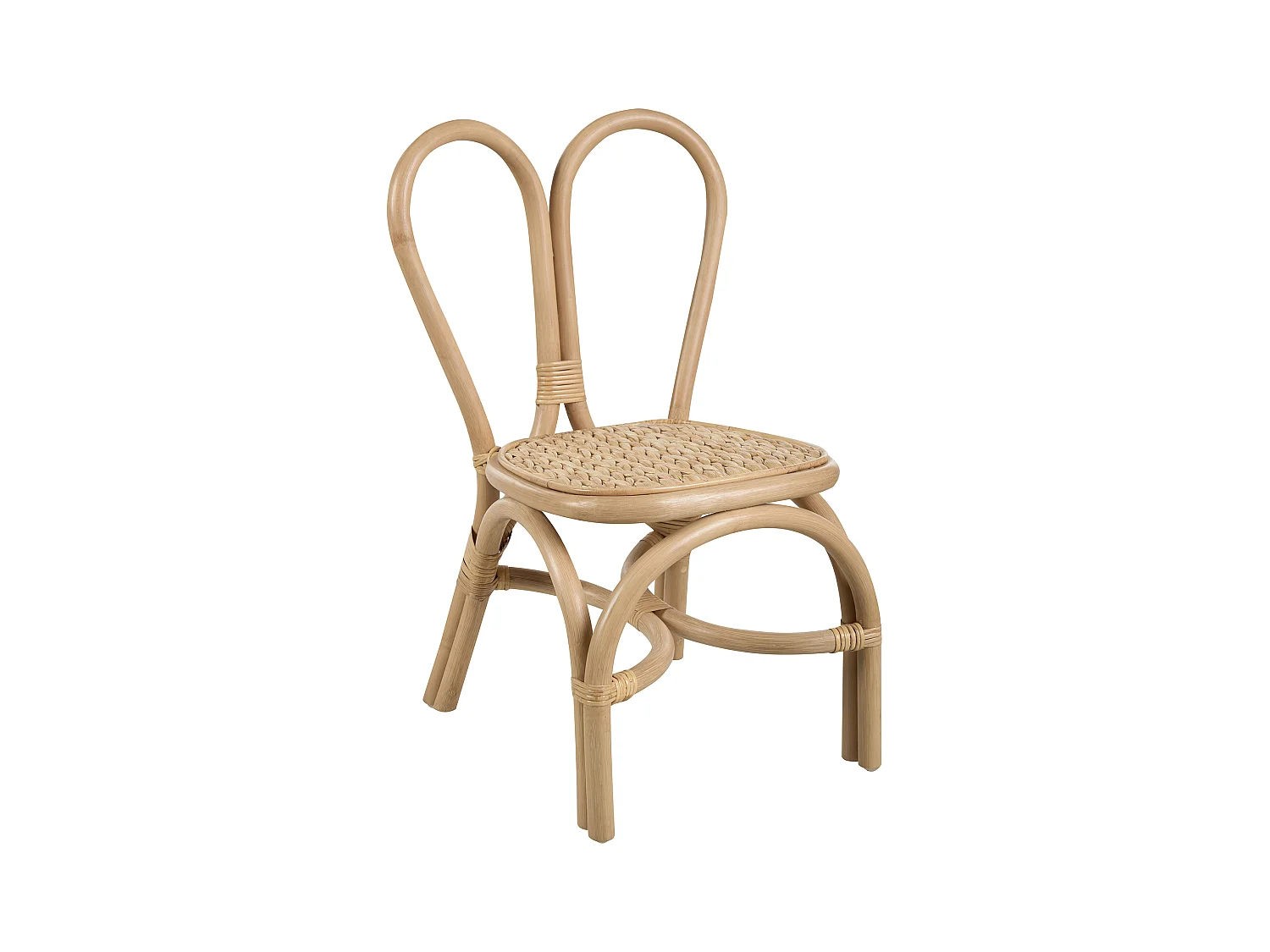 Krzesło rattanowe dla dzieci naturalne DESIMI