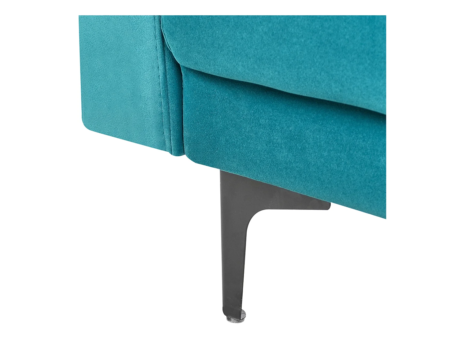 Canapé-lit modulable en forme de U 5 places ABERDEEN Velours Bleu azur