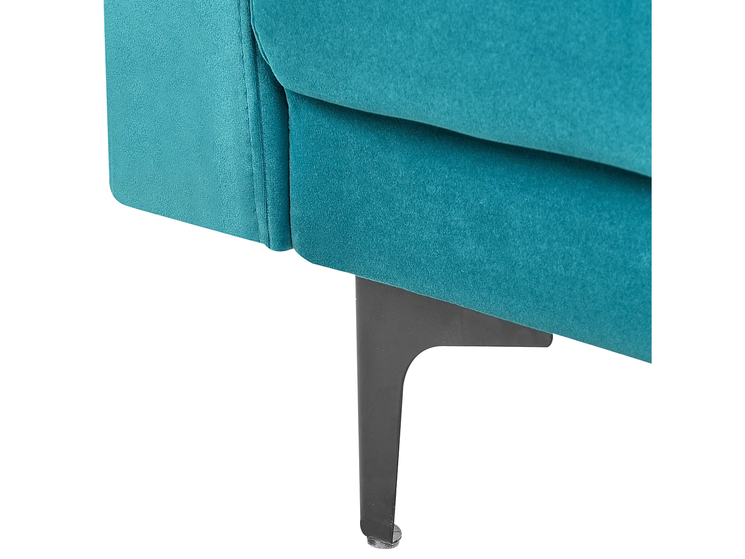 Canapé-lit modulable en forme de U 5 places ABERDEEN Velours Bleu azur