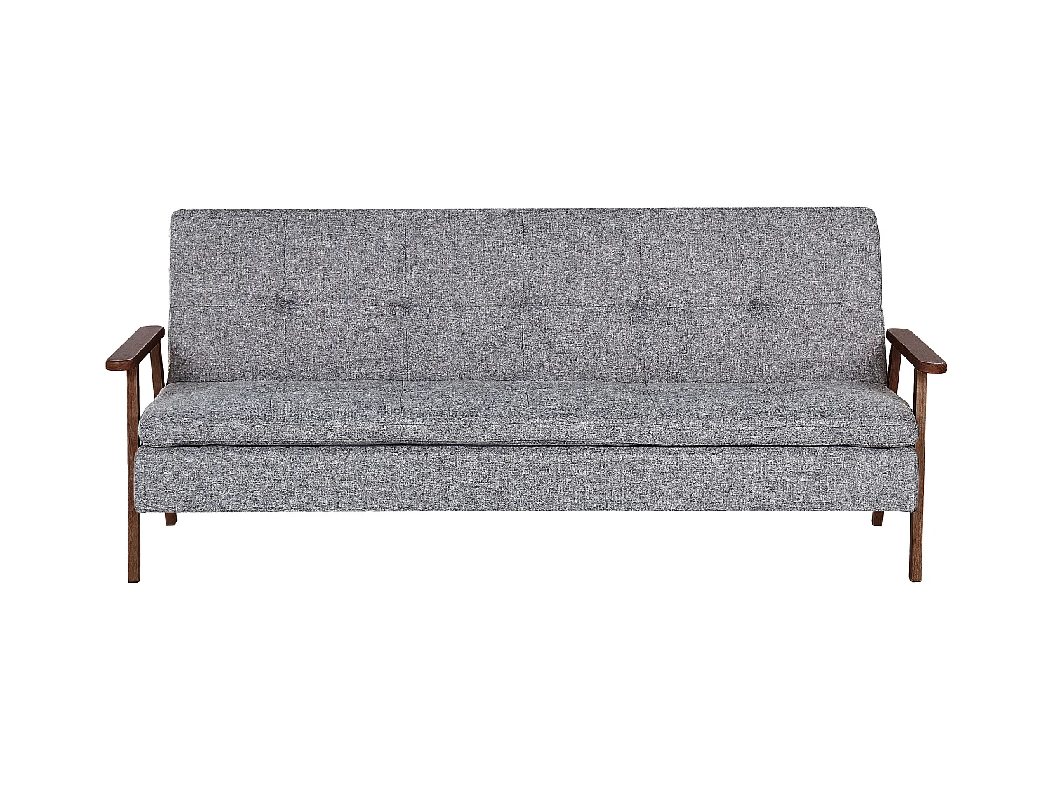 Divano letto TJORN Tessuto Grigio chiaro 3 posti