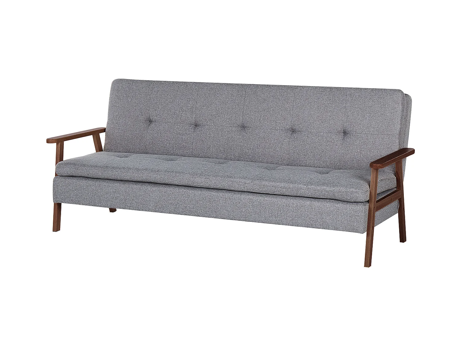 Canapé-lit 3 places TJORN Tissu Gris clair