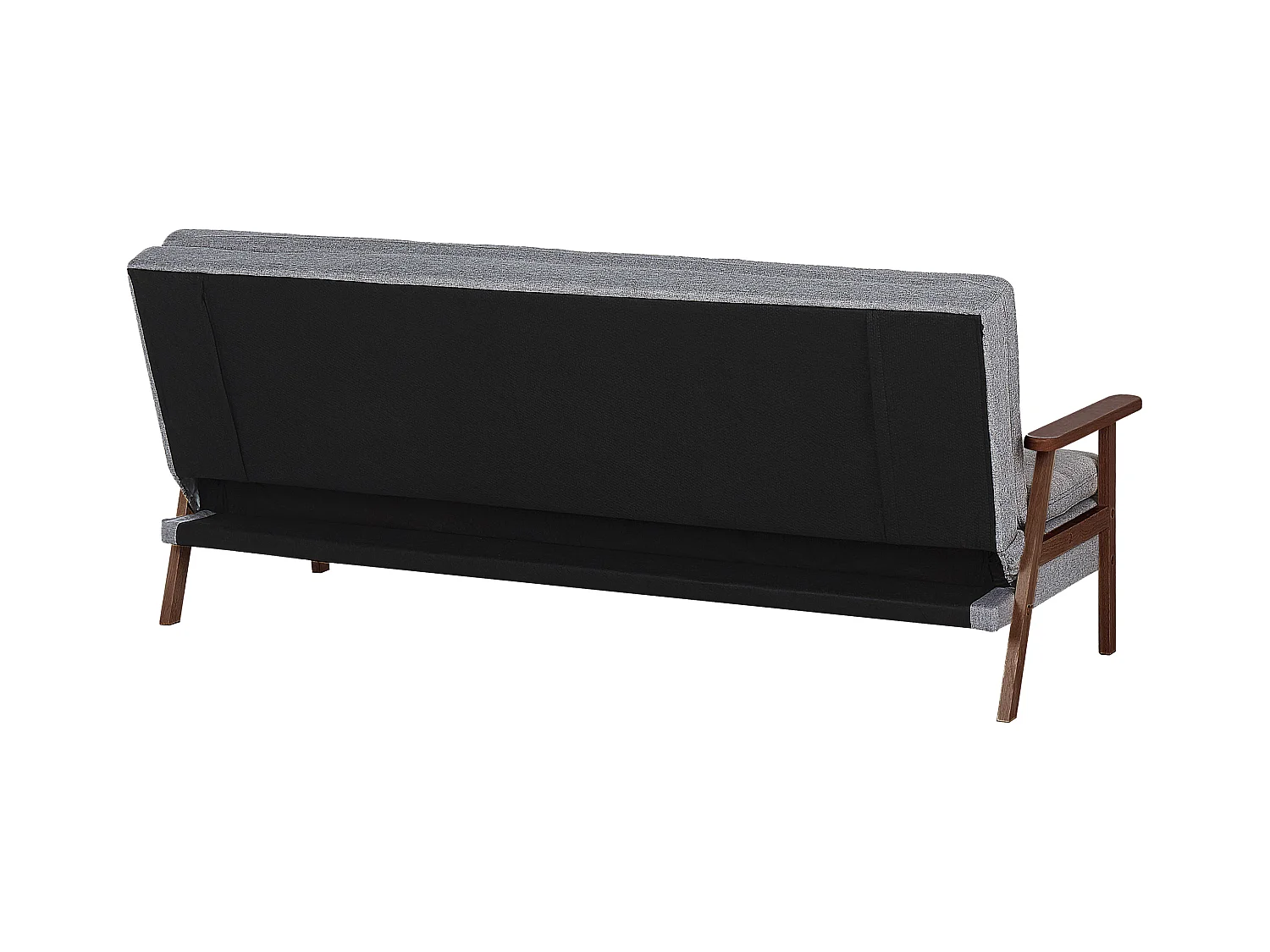 Canapé-lit 3 places TJORN Tissu Gris clair