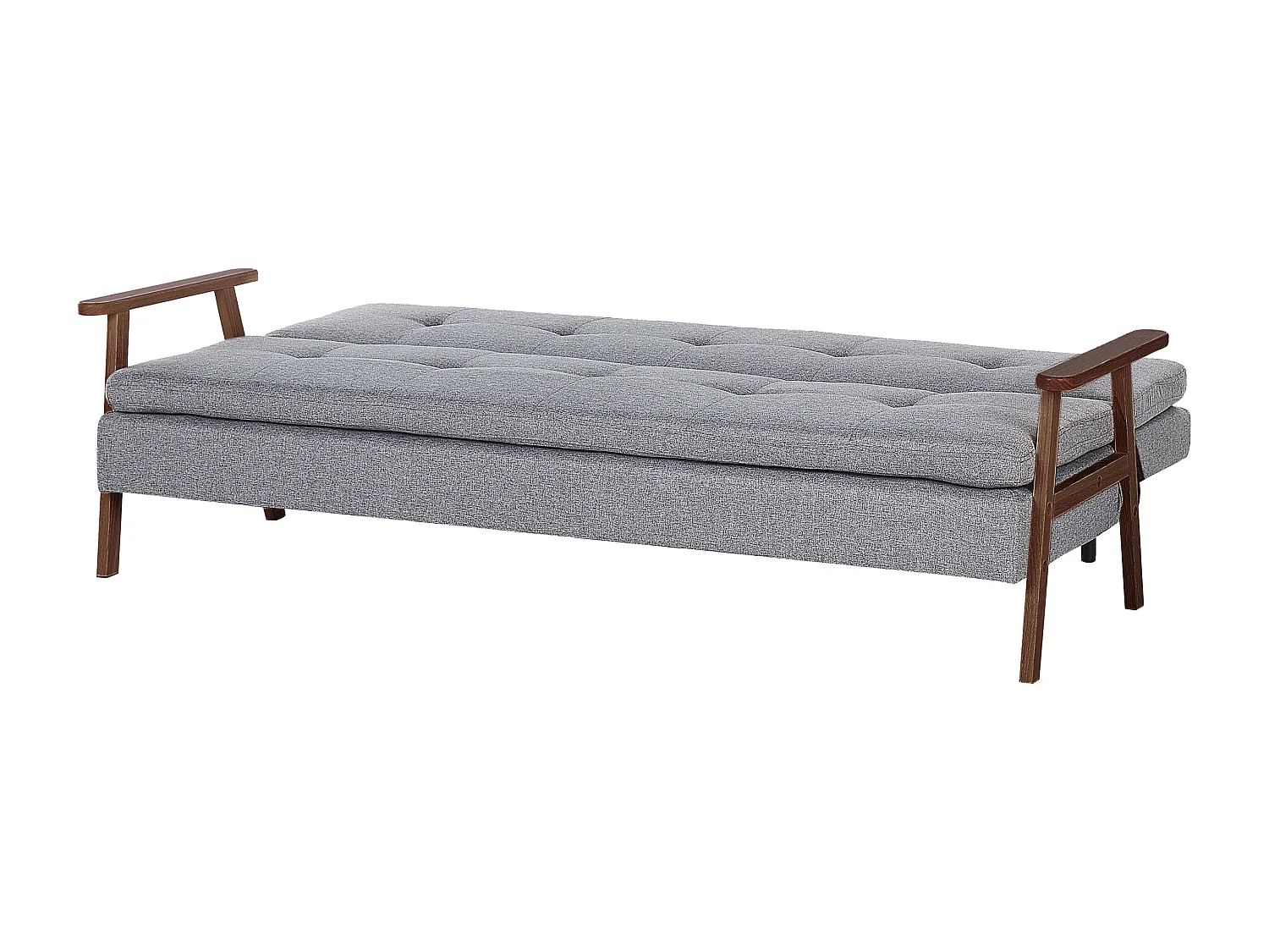 Divano letto TJORN Tessuto Grigio chiaro 3 posti