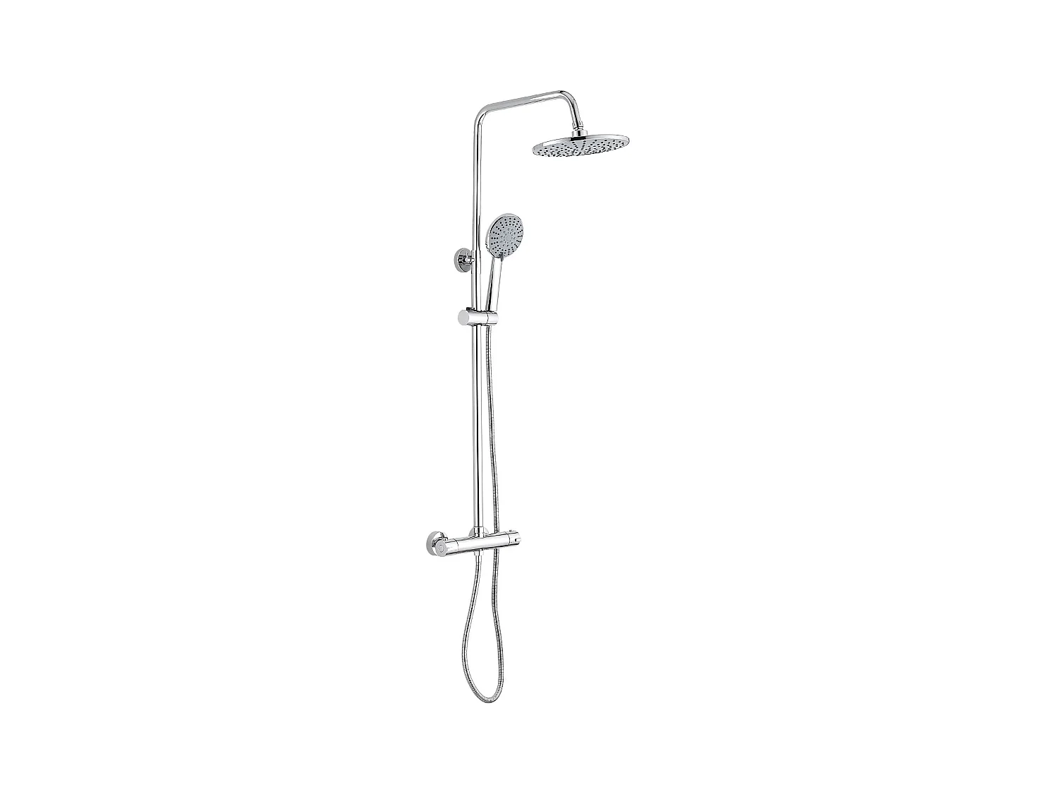 Colonne de douche thermostatique, Système de douche thermostatique 38°C, Argent