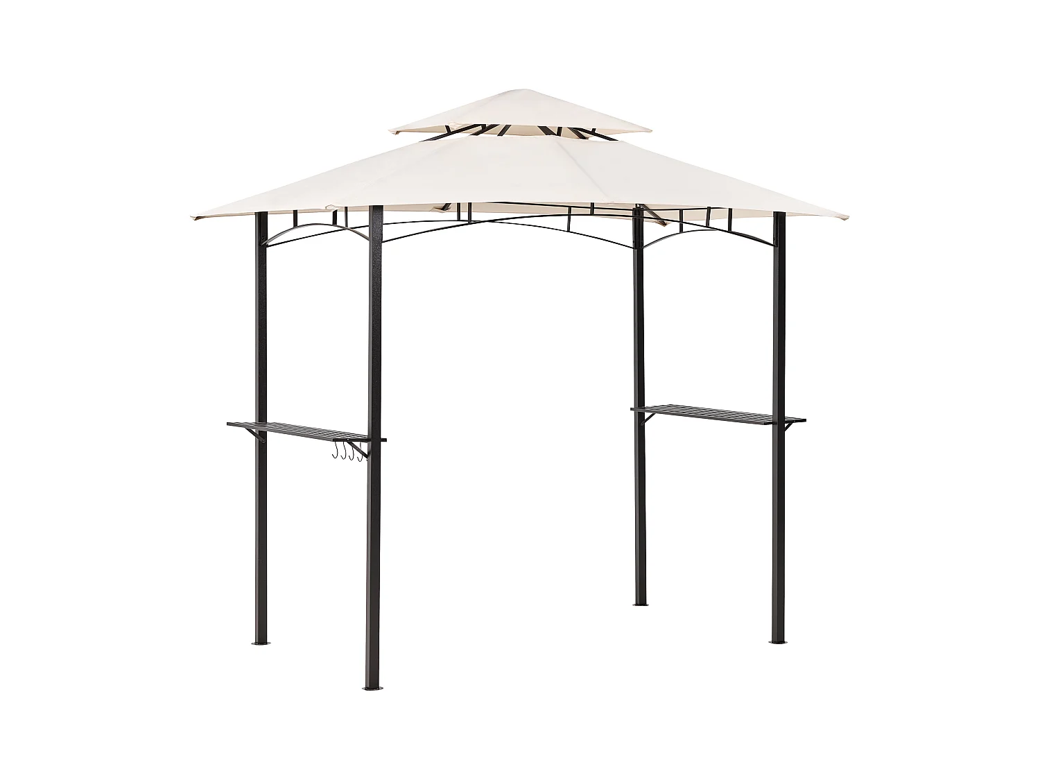 Tonnelle de jardin NARO Métal 240 cm 148 cm Beige