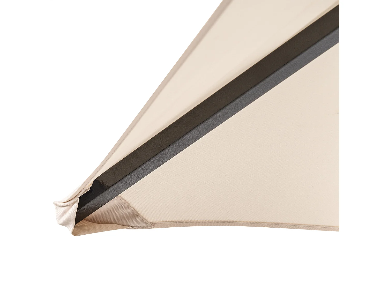 Pavillon für den Außenbereich 240 x148 m Vordach aus Stoff Stahlrahmen Beige Naro