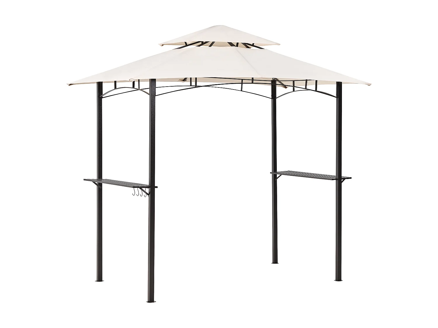 Tonnelle de jardin NARO Métal 240 cm 148 cm Beige