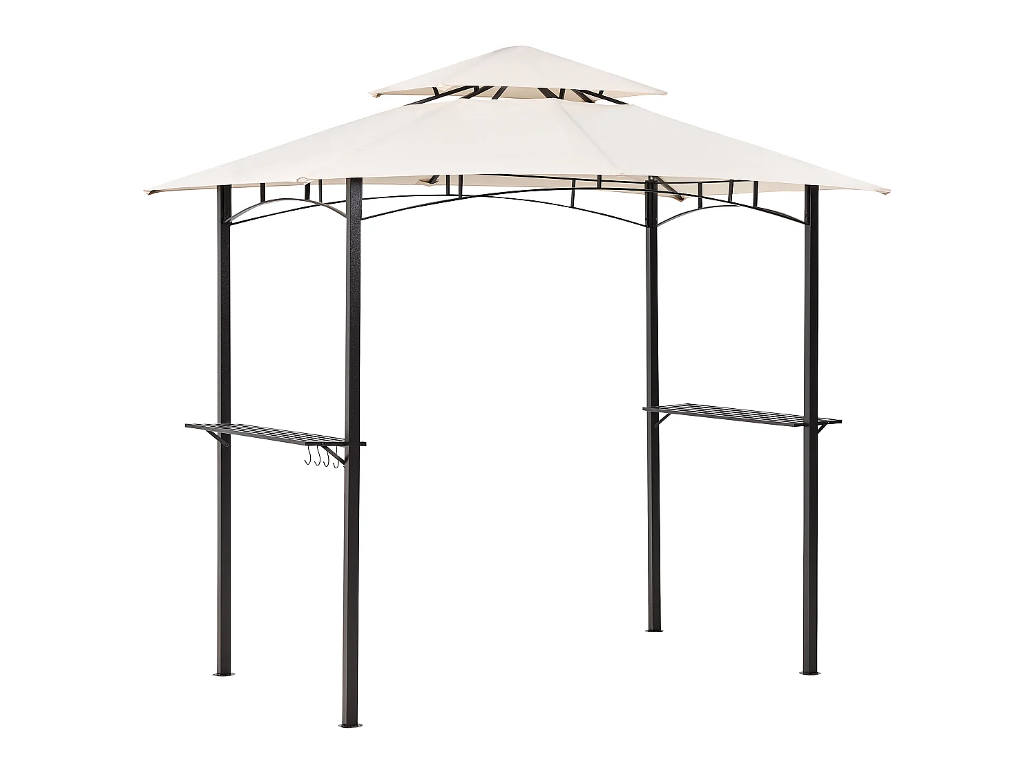Tonnelle de jardin NARO Métal 240 cm 148 cm Beige