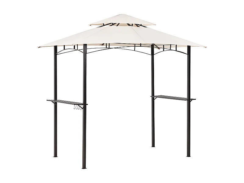 Tonnelle de jardin NARO Métal 240 cm 148 cm Beige