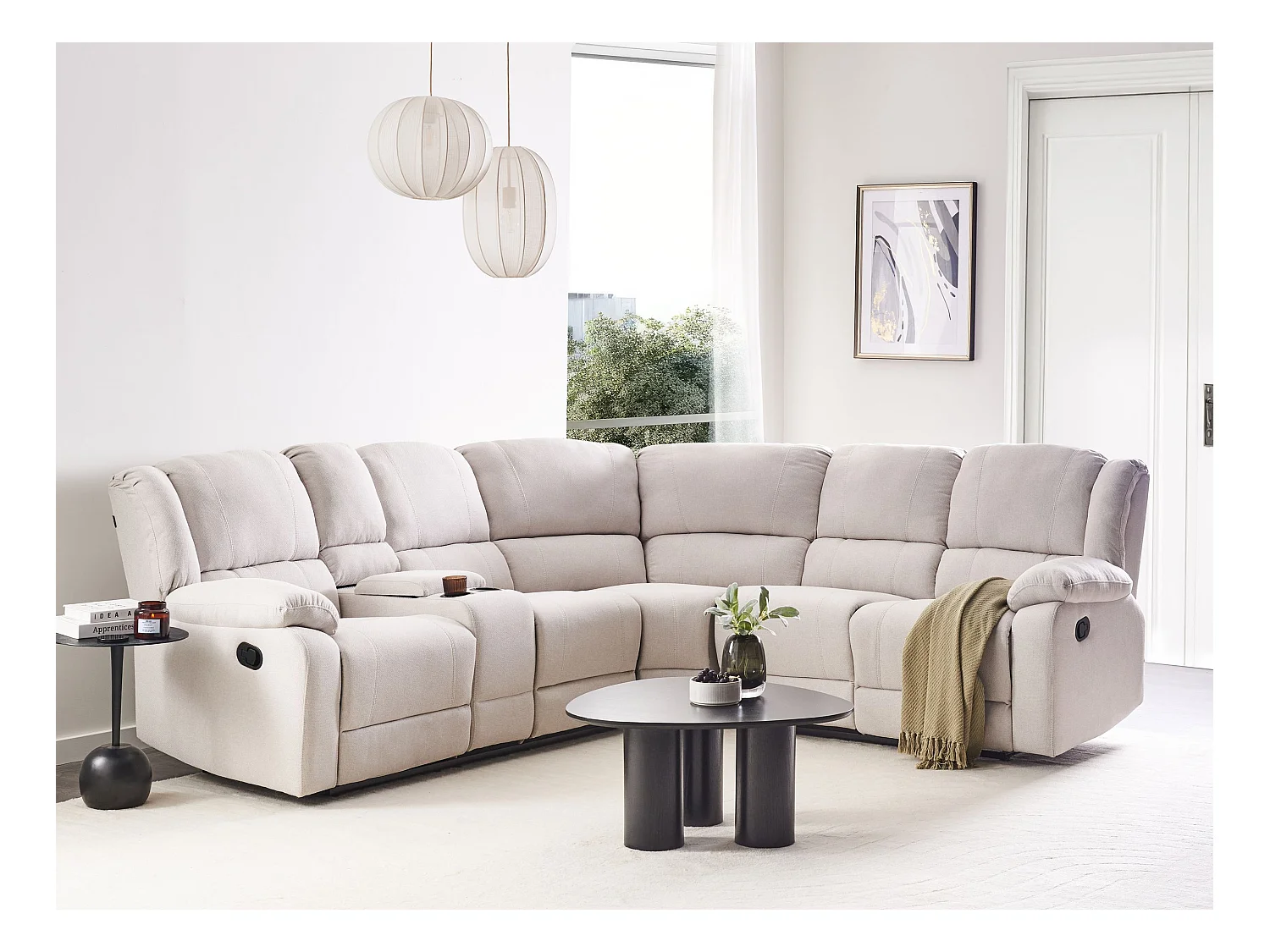 ROKKE Tessuto Beige chiaro 5 posti Lato Sinistro