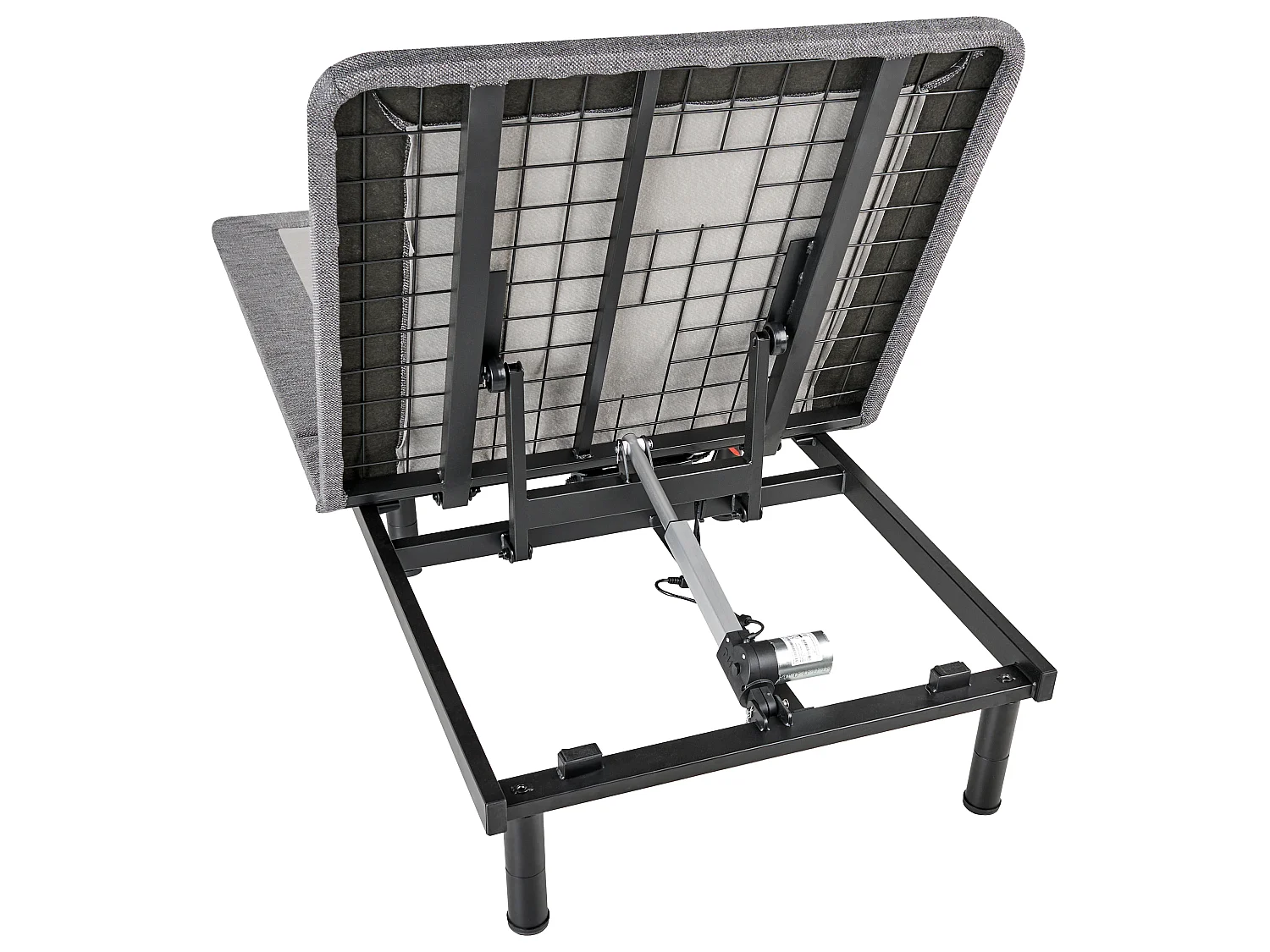 Sommier réglable électrique BRUNOY 80 x 200 cm Gris