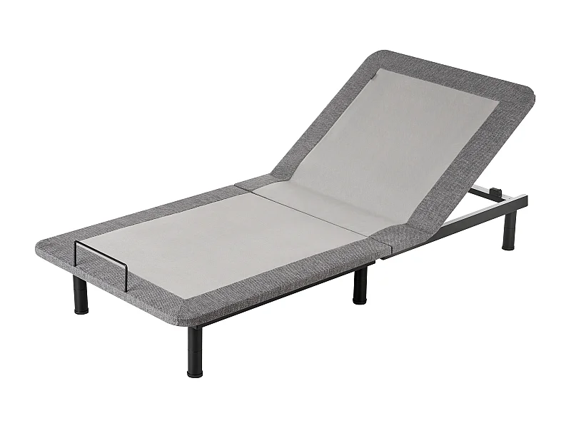 Sommier réglable électrique BRUNOY 90 x 200 cm Gris