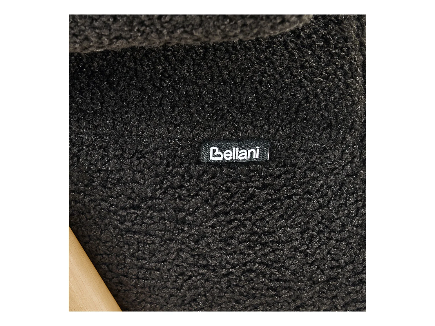 Bank TAMRE Bouclé Zwart/Lichtbruin 2-zitter