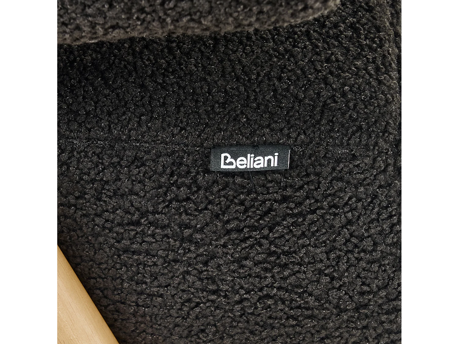 Sofa TAMRE Bouclé Schwarz / Hellbraun 2-Sitzer