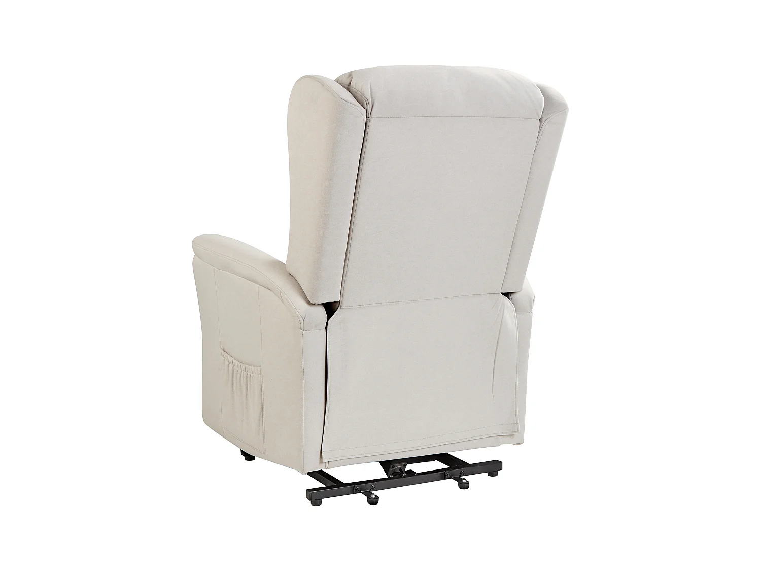 Fauteuil inclinable électrique ELEGY Repose-pieds inclus Tissu Beige clair
