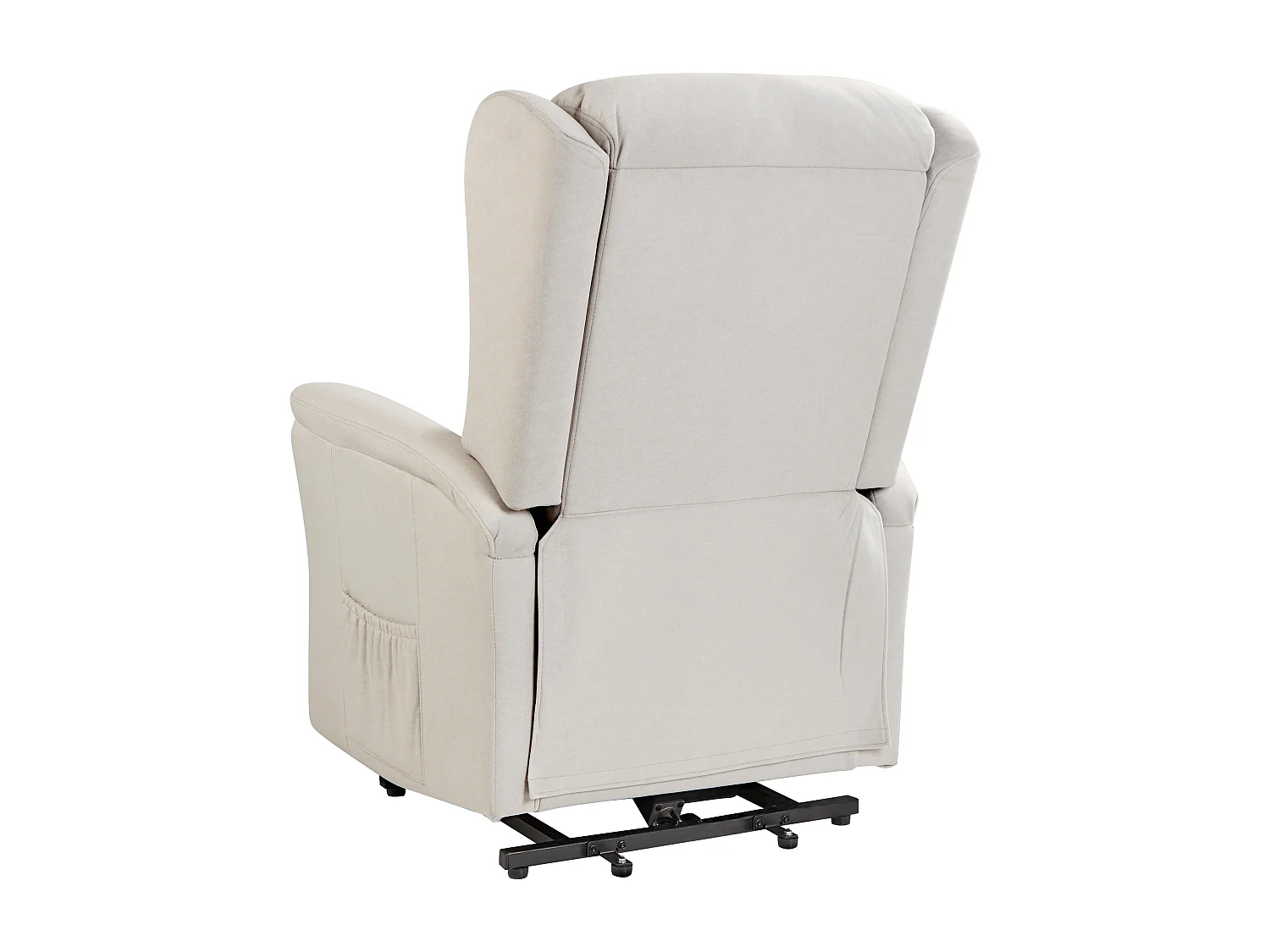 Fauteuil inclinable électrique ELEGY Repose-pieds inclus Tissu Beige clair