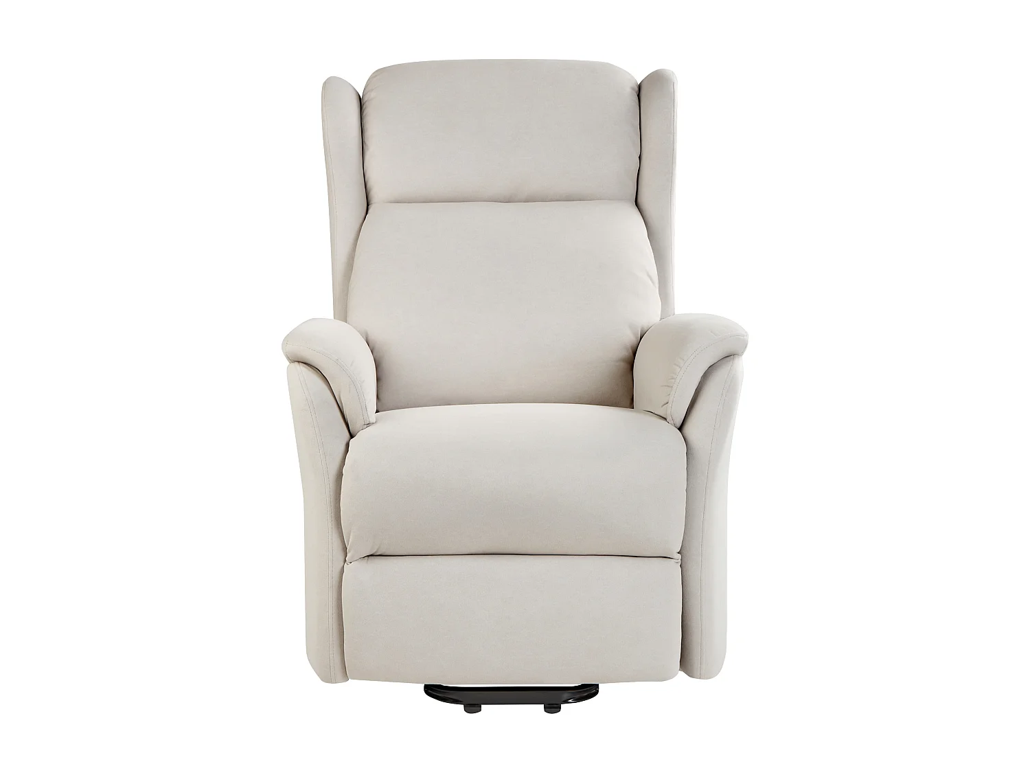 Fauteuil inclinable électrique ELEGY Repose-pieds inclus Tissu Beige clair