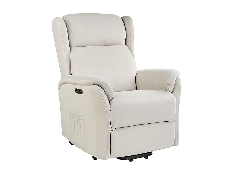 Sedia reclinabile elettrica ELEGY Tessuto Crema