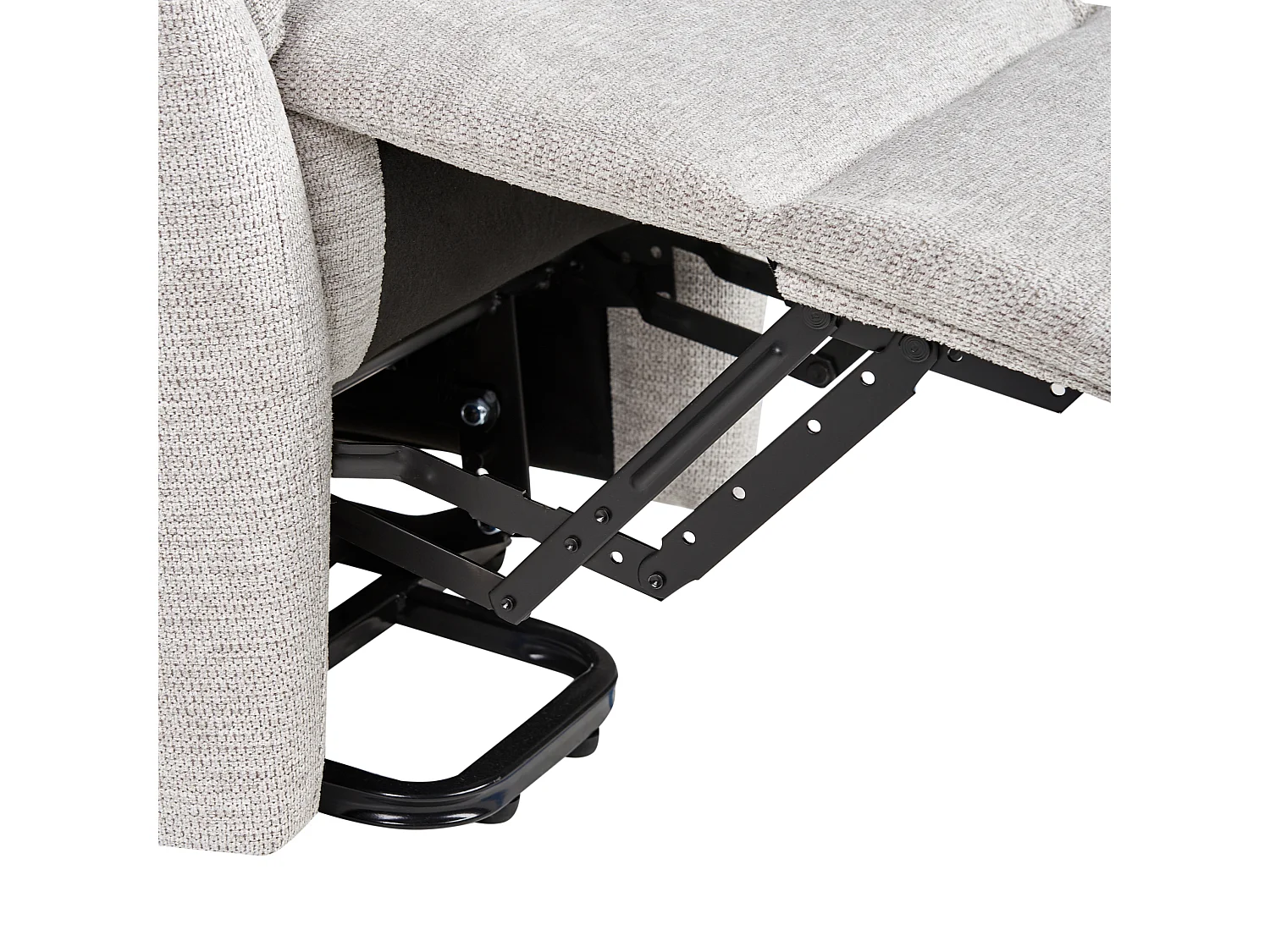 Fauteuil inclinable électrique ELEGY Repose-pieds inclus Tissu Gris clair