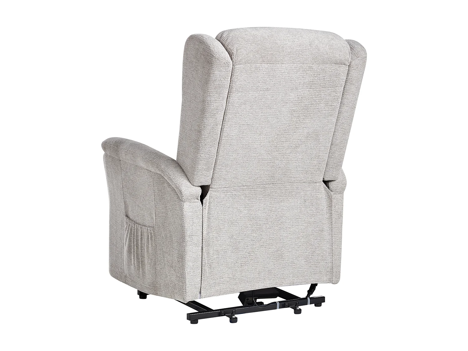 Fauteuil inclinable électrique ELEGY Repose-pieds inclus Tissu Gris clair