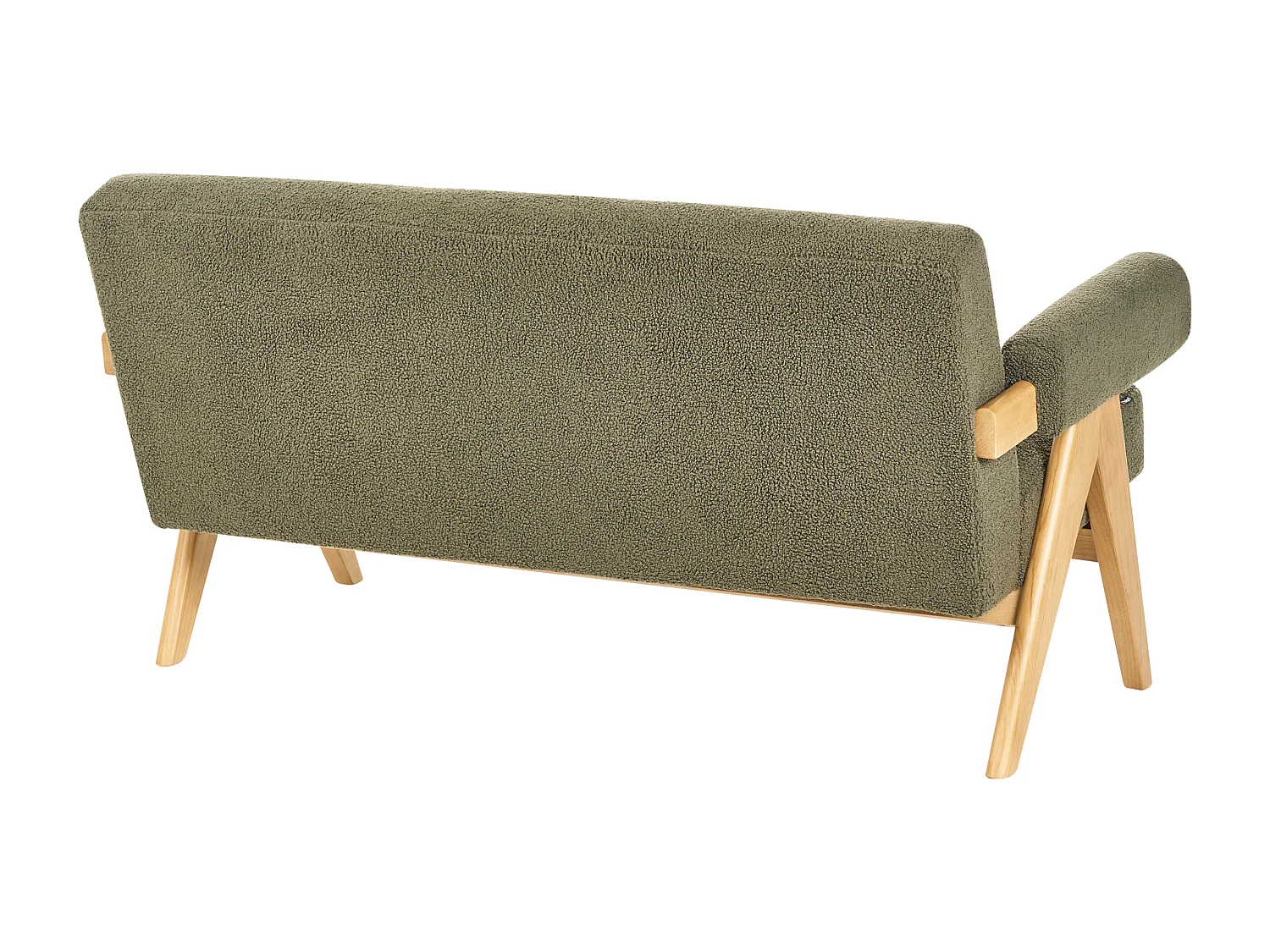 Sofa TAMRE Boucle Złamana biel/ jasny brąz dla 2 osób