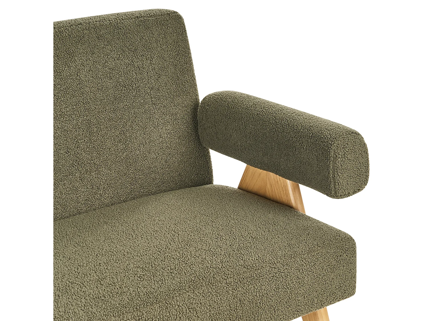 Sofa TAMRE Boucle Złamana biel/ jasny brąz dla 2 osób