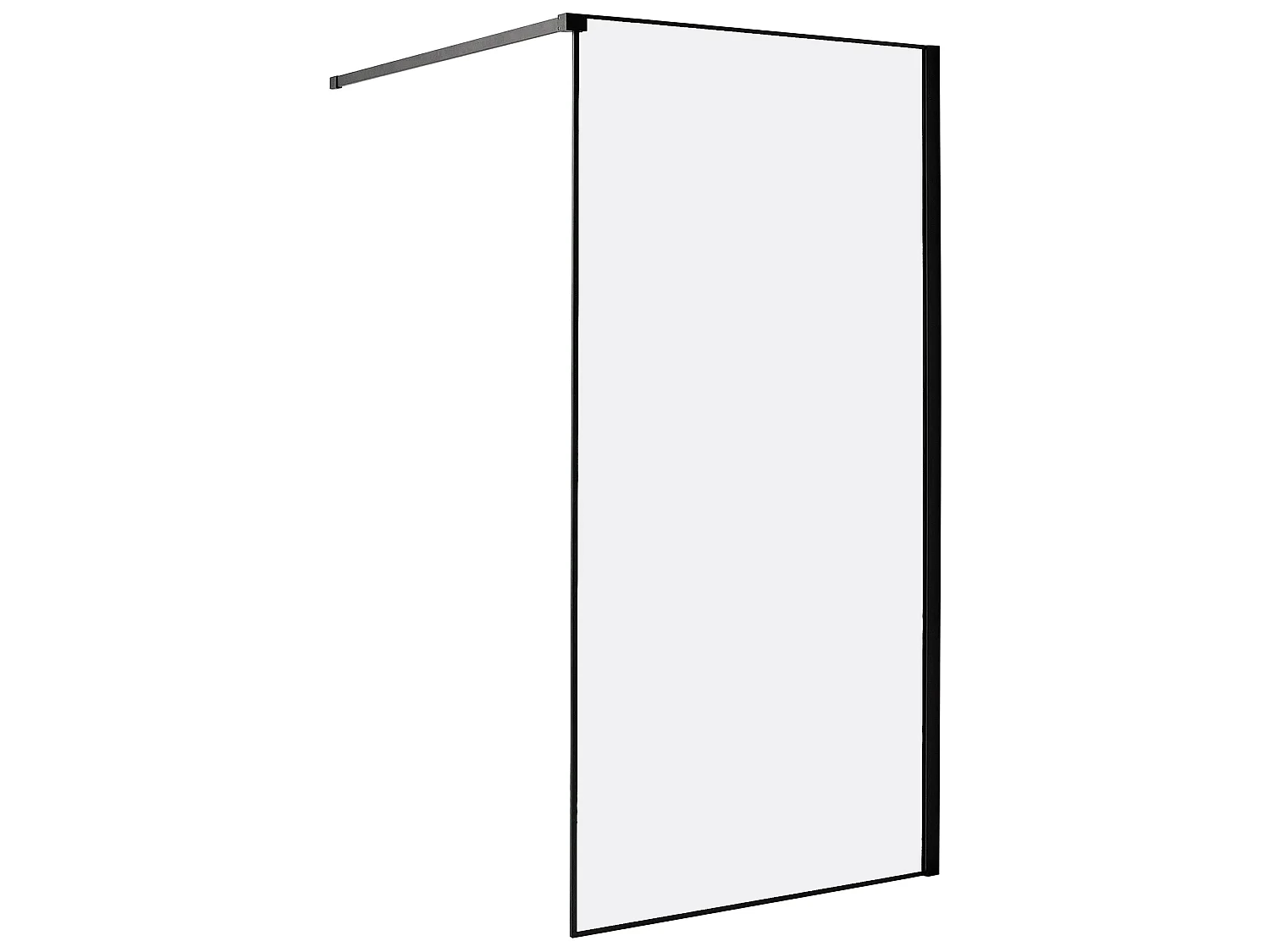 Shower Screen WASPAM 1000 x 1900 mm Black