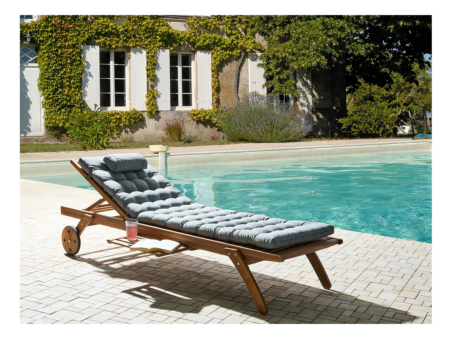 Transat avec coussin CESANA PREMIUM Acacia Mélange de gris