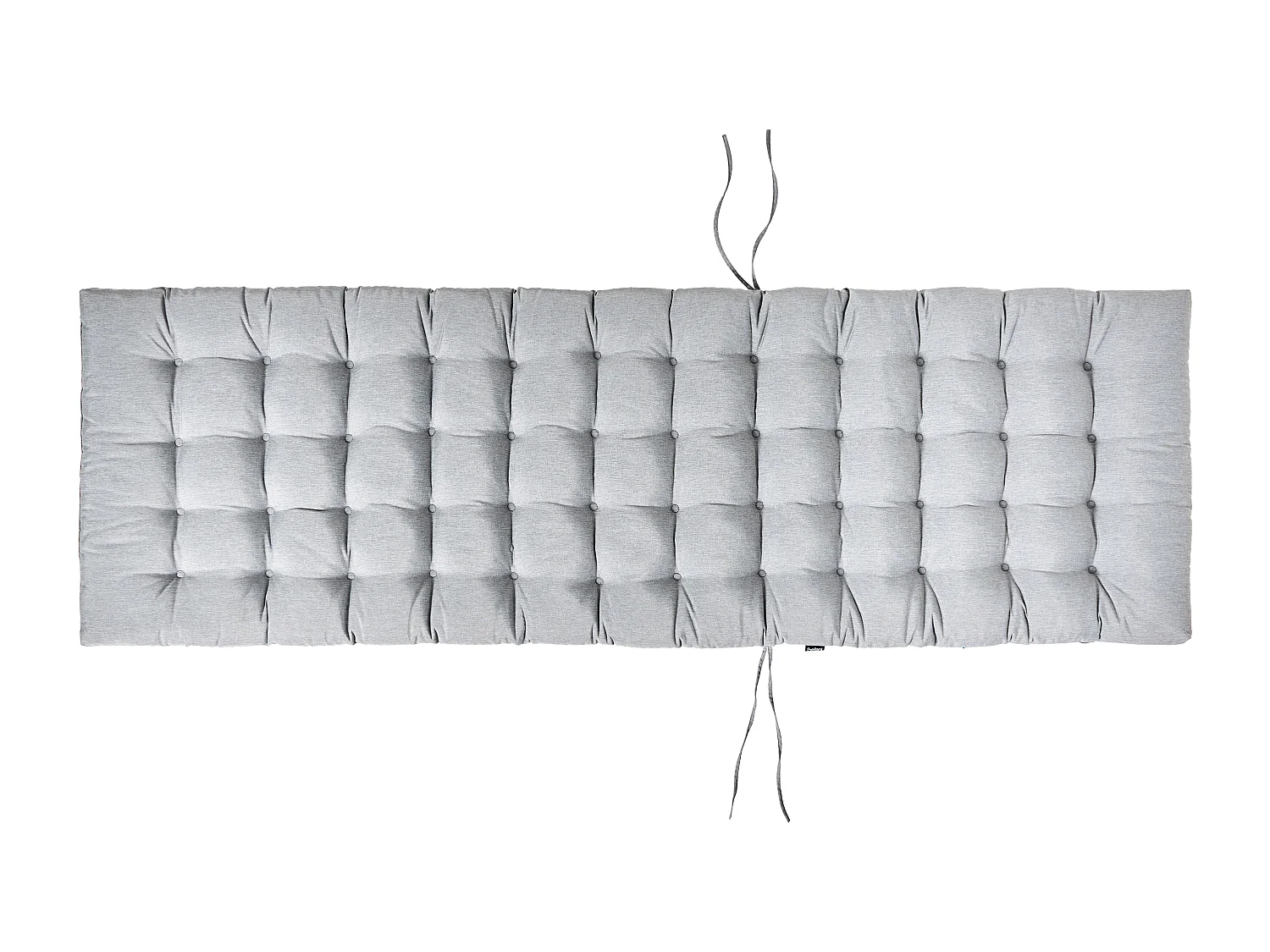 Leżak ogrodowy z poduszką CESANA PREMIUM Drewno akacjowe Szary