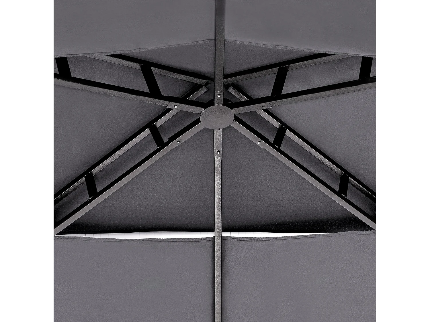 Tonnelle de jardin NARO Métal 240 cm 148 cm Gris