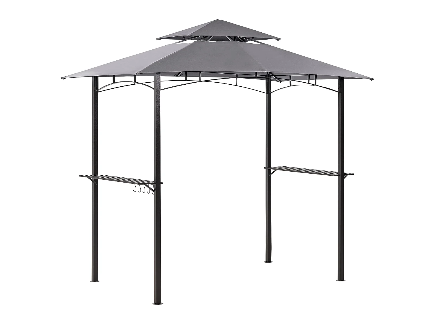 Gazebo NARO Metal 240 cm 148 cm Grey