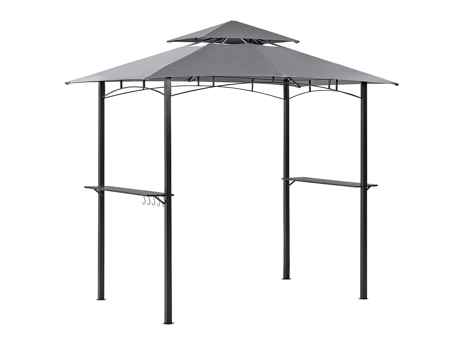 Gazebo NARO Metal 240 cm 148 cm Grey