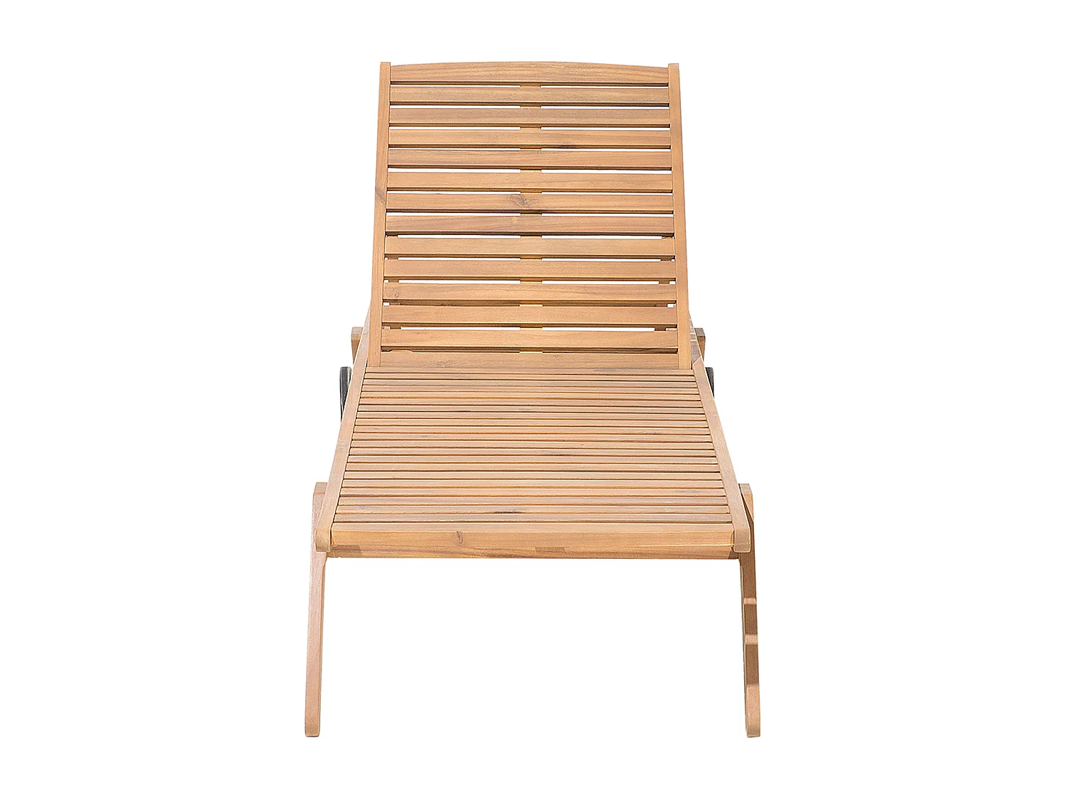 Lettino Prendisole con Cuscino CESANA PREMIUM Legno d'acacia Rosso