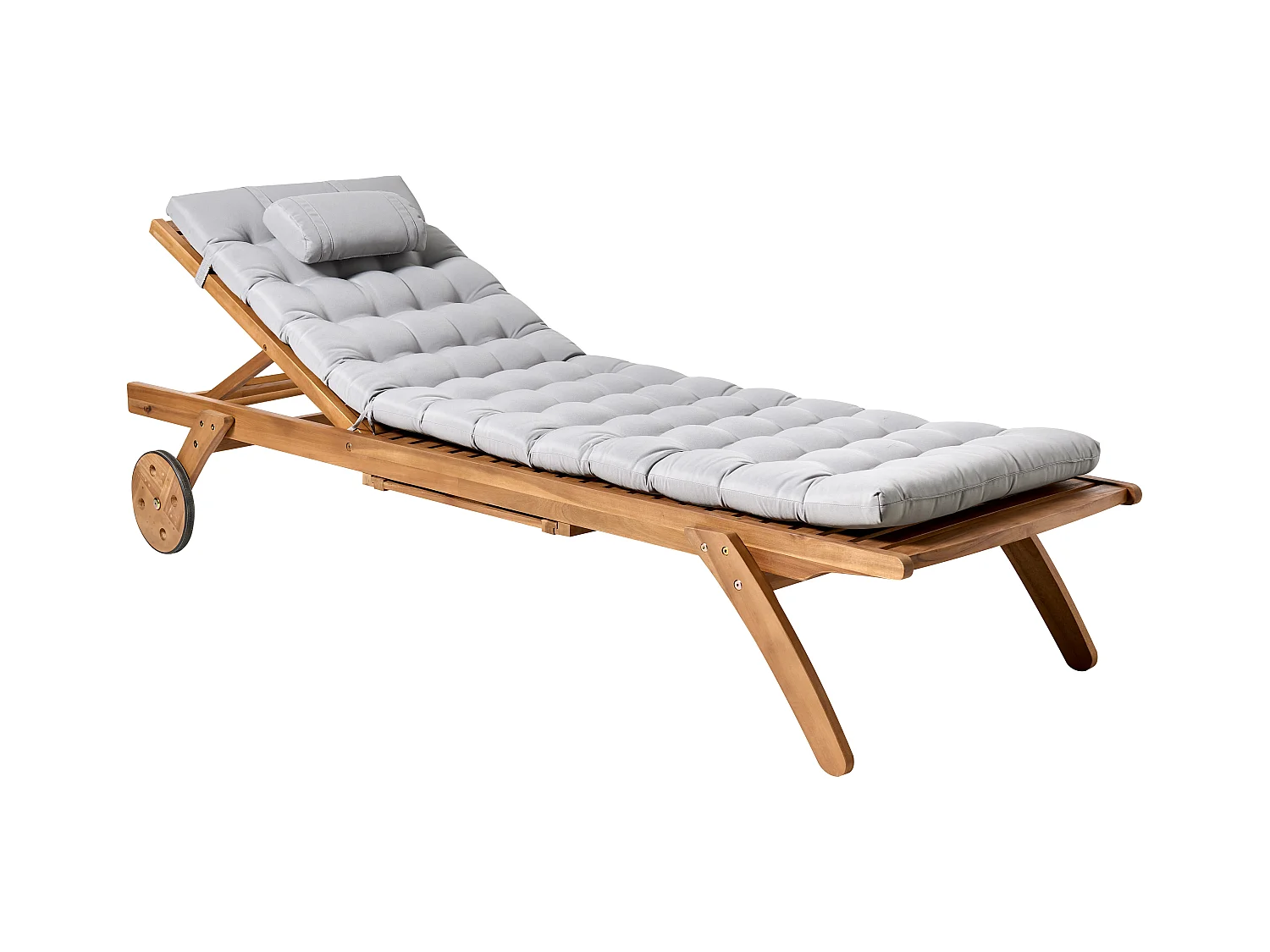 Transat avec coussin CESANA PREMIUM Acacia Gris clair