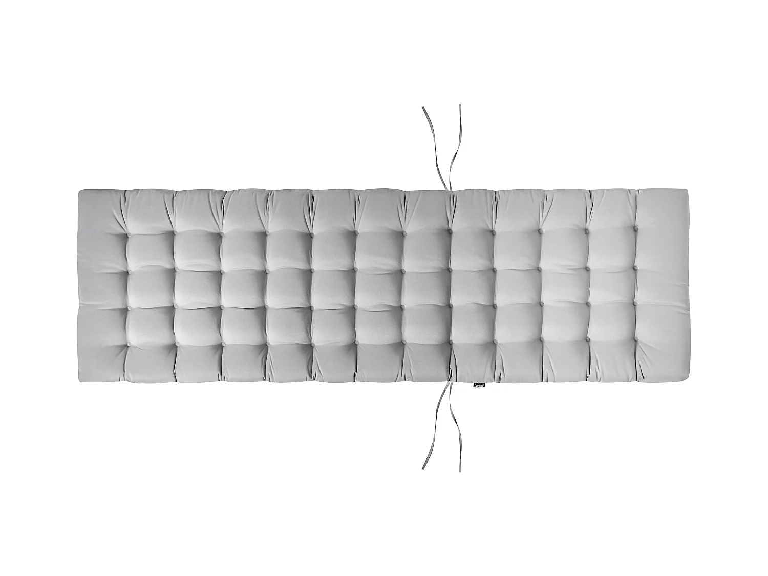 Leżak ogrodowy z poduszką CESANA PREMIUM Drewno akacjowe Jasnoszary