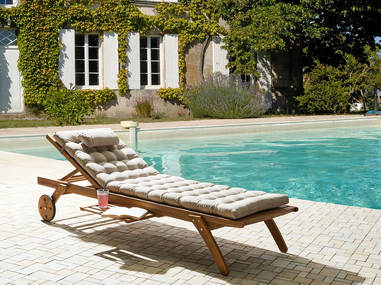 Transat avec coussin CESANA PREMIUM Acacia Taupe