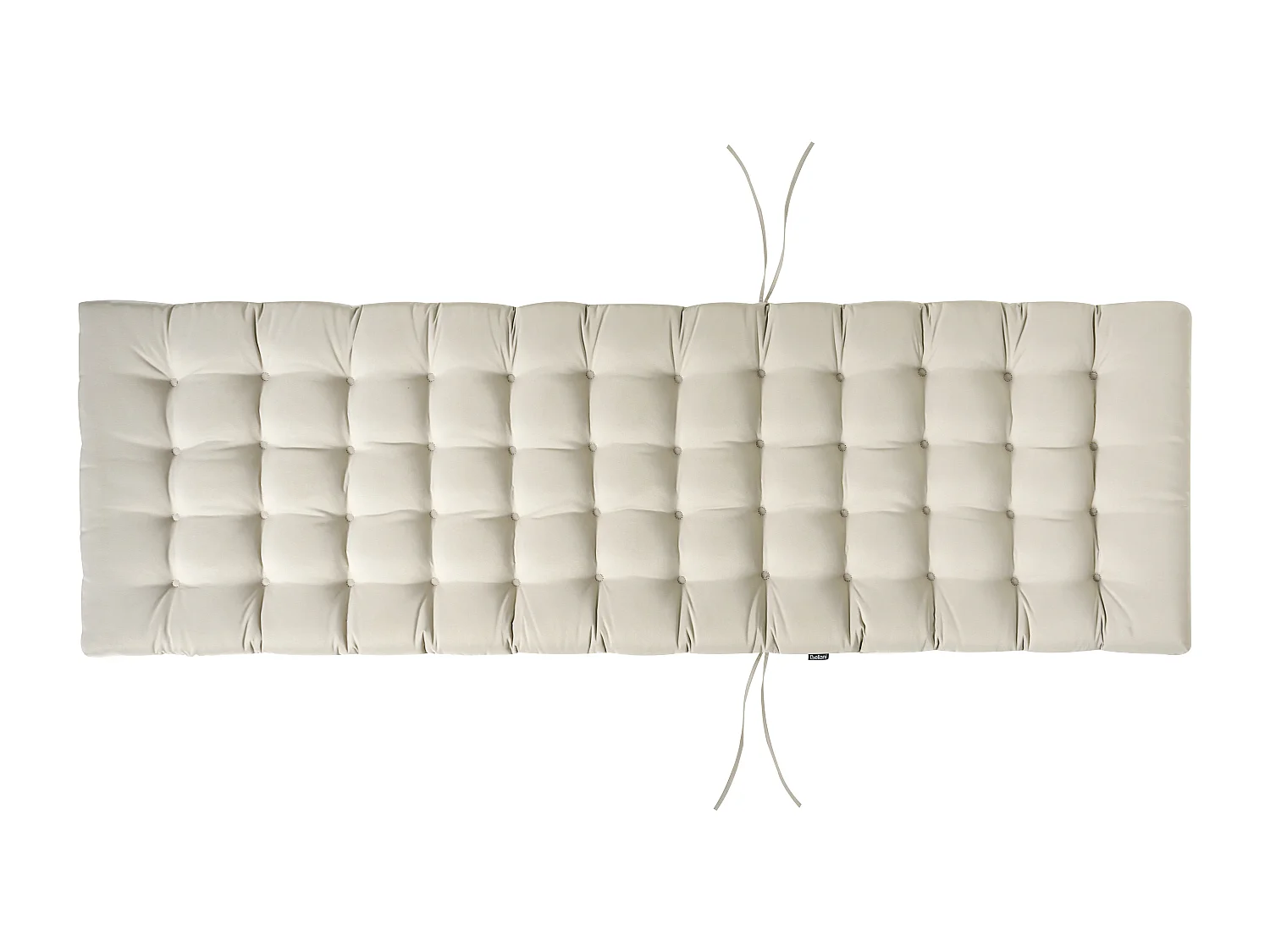 Leżak ogrodowy z poduszką CESANA PREMIUM Drewno akacjowe Beżowoszary