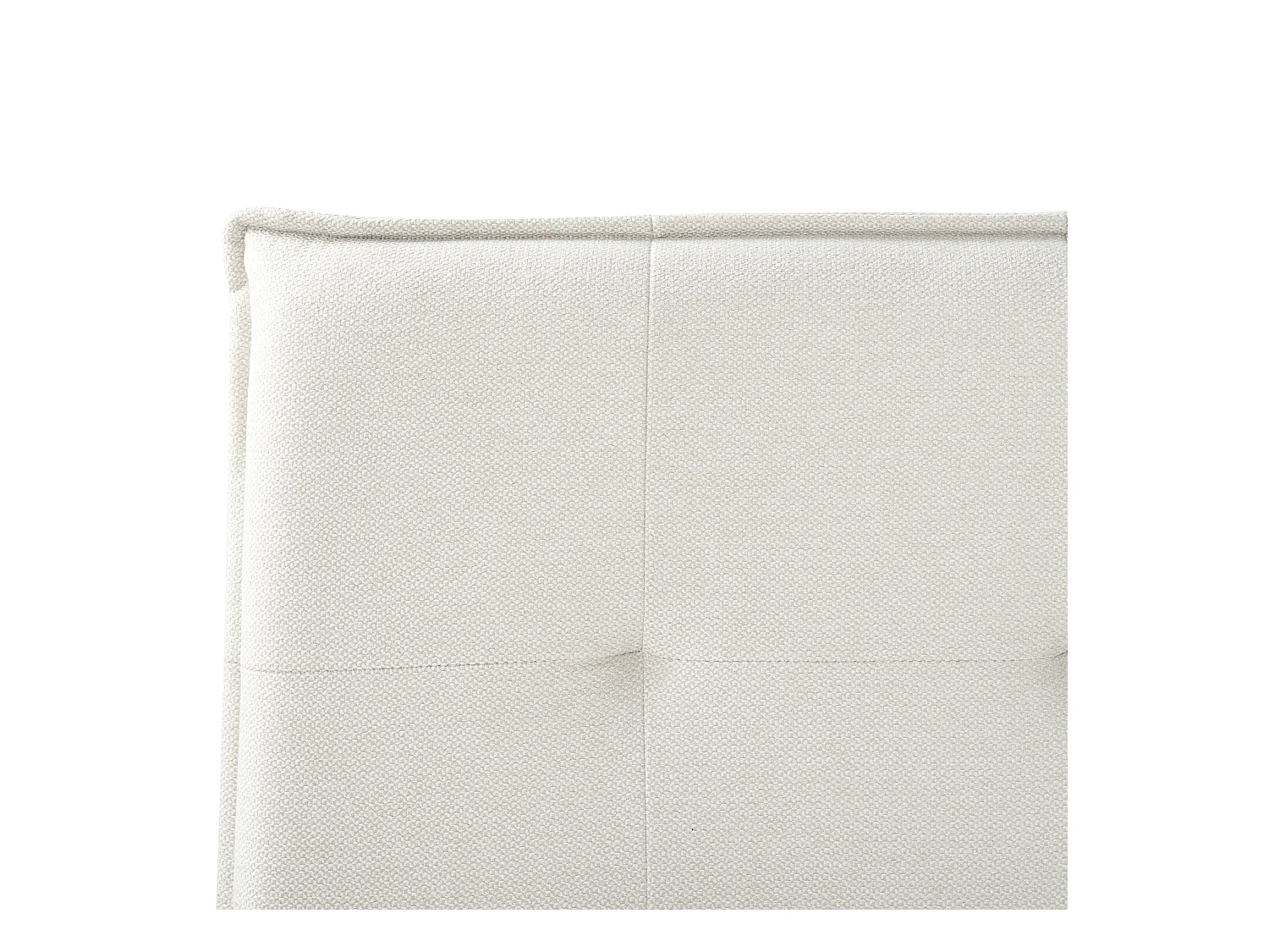 Lit à eau Lin synthétique LESTRE 160 x 200 cm Blanc cassé