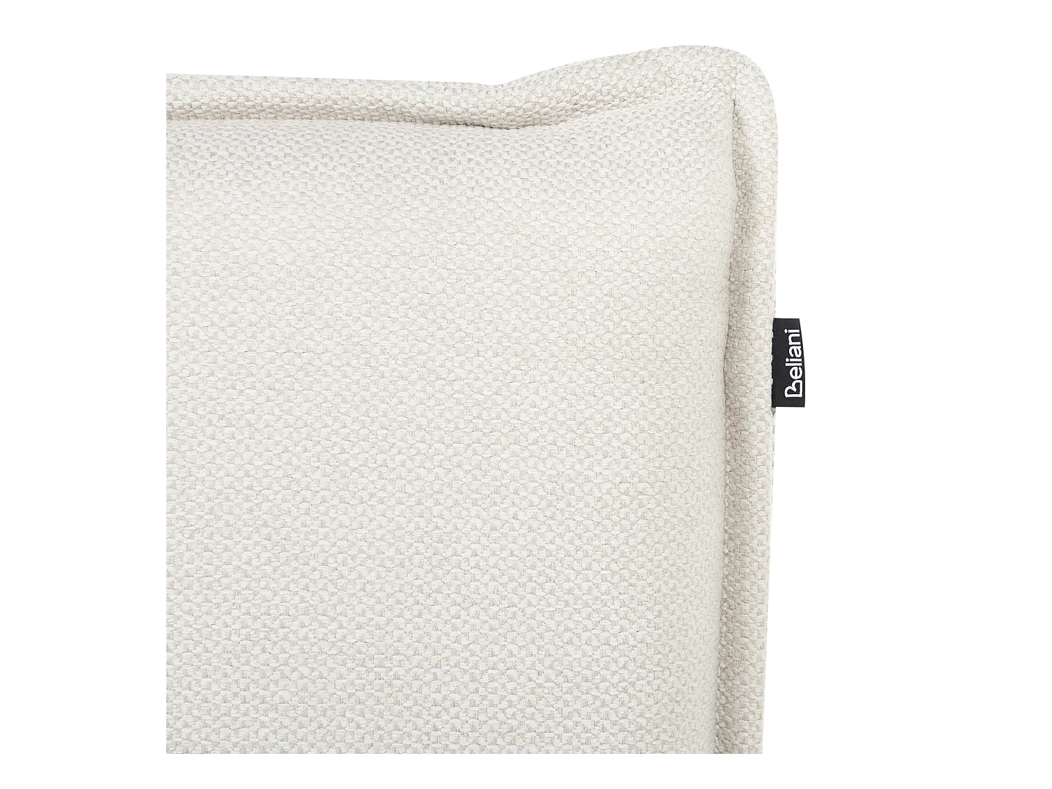 Lit à eau Lin synthétique LESTRE 160 x 200 cm Blanc cassé