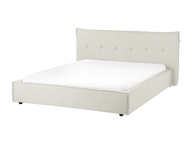 Waterbed Kunstlinnen LESTRE 160 x 200 cm Gebroken wit