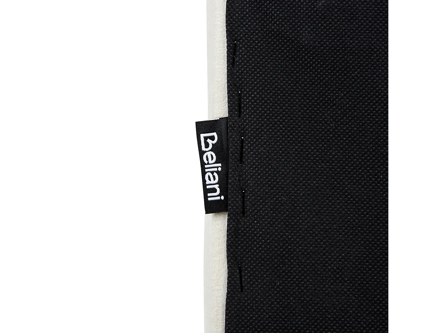 Wasserbett Samtstoff VINCENNES 180 x 200 cm Cremeweiss