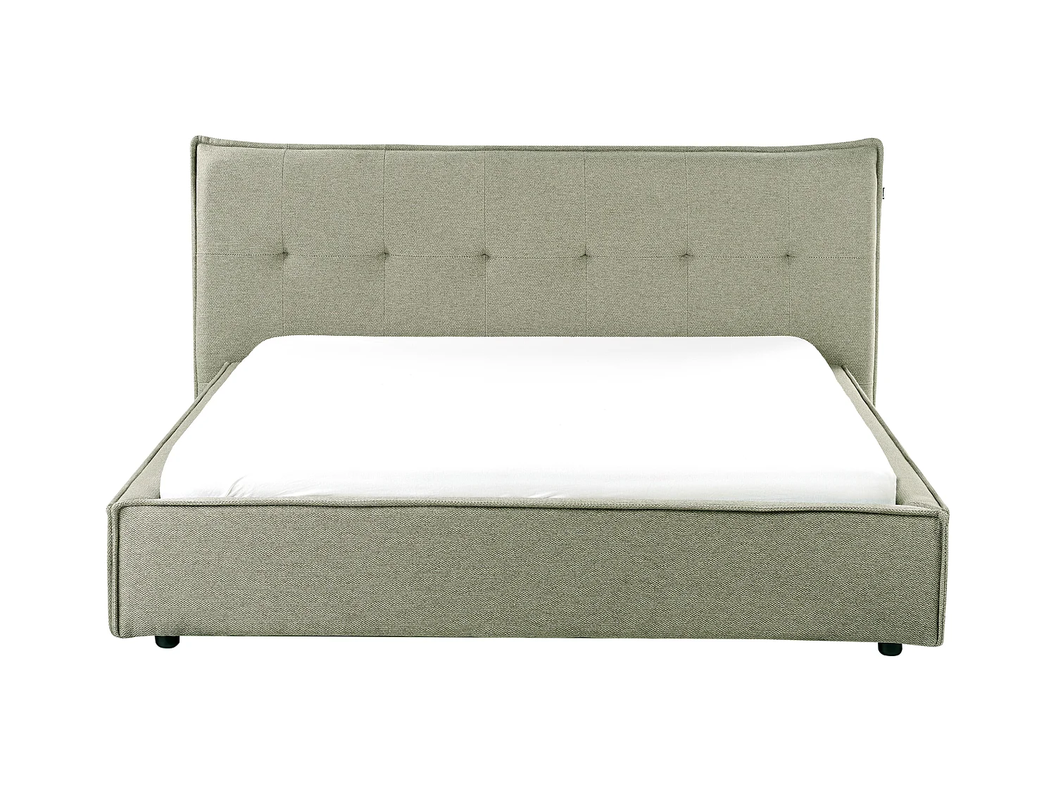 Lit à eau Lin synthétique LESTRE 160 x 200 cm Vert